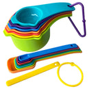 Plastic Measuring Cups and Spoons Set Baking Utensils Cooking Measuring Tools