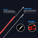 2m MTB Bike Brake Cable Wire Bicycle Shift Wire Brake Line Pipe (Black) Newly