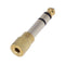 3.5mm Female to 6.5mm Male Headphone to Stereo Microphone Jack Adapter Newly