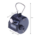 Clicker Counter 4 Digit Number Counters Plastic Shell Hand Held(Black) Newly