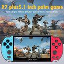 X7 Plus 5.1 inch Handheld Game Console 8GB Built-in 200 Games (Blue Red) Newly