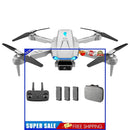 YLR/C S89 4K HD Dual Camera 2.4GHz Foldable RC Drone with 3 Battery (White)