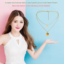 Fashion Jewelry Portrait Butterfly Pendant Female Double Layer Necklace Choker