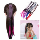 Colorful Hair Extension Headband Wig Ponytail Hair Ornament Rubber Bands