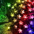 50LED 9.5m Solar Cherry Blossom String Light Decorative Lamp (Four Colors) Newly