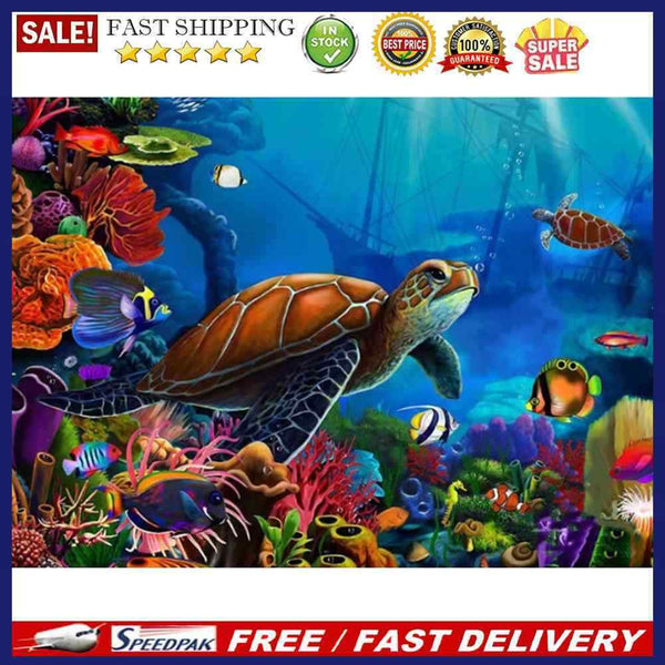Sea Turtle 5D Full Square Drill Diamond Painting DIY Rhinestone Cross Stitc