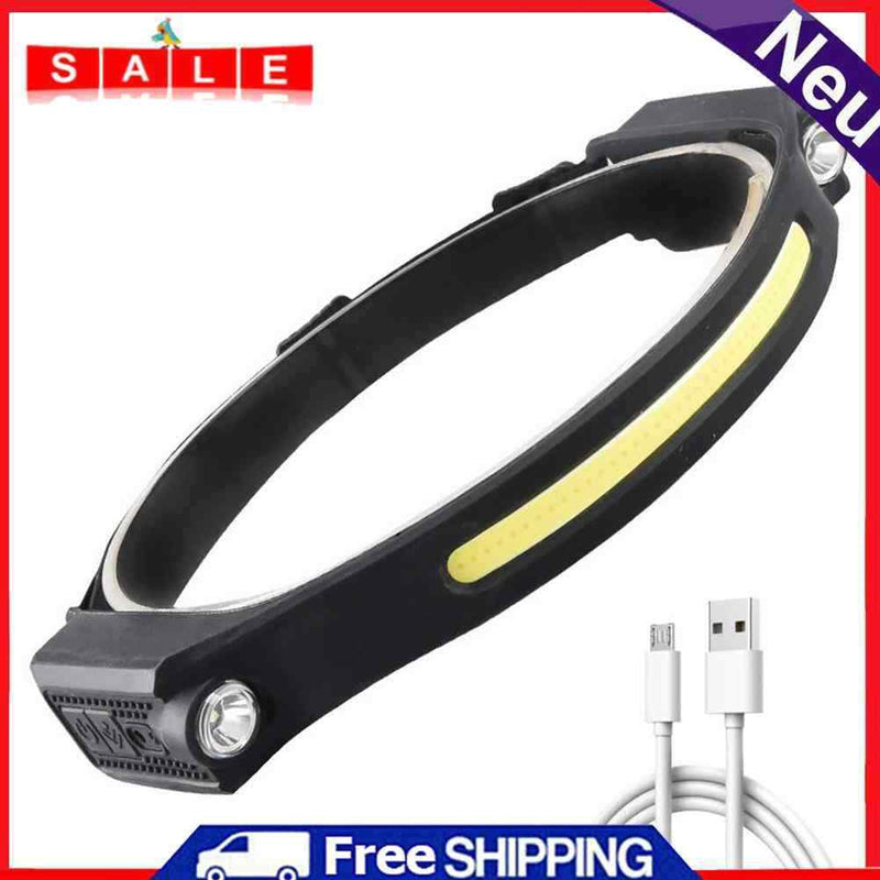 XPE COB LED Headlamp Wave Induction 400LM Waterproof Safety Work Headlight