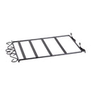 Earrings Necklace Ear Studs Jewelry Display Rack Metal Stand Holder(Black)