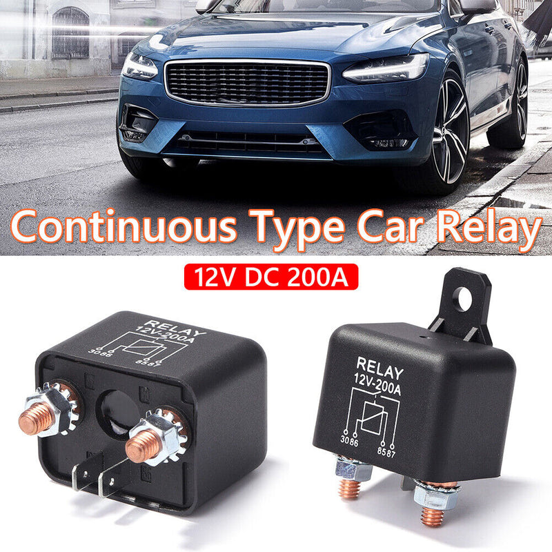200 Amp 12V DC Car Automotive Heavy Duty Split Charge Relay 4 Pin Normally Open
