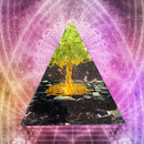 Crystal Energy Orgone Pyramid Mold Gather Wealth Prosperity Peridot Healing Gem