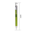Multi-function Ballpoint Pen Phone Bracket Screwdriver Level Ruler (Green) Newly