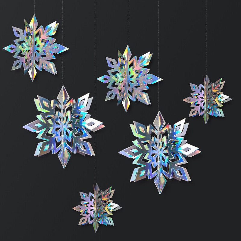 Star Paper Garland Ornaments Birthday Party DIY Wedding Decor (Snowflake 2)