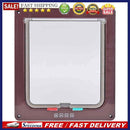 4 Way Lockable Dog Cat Security Flap Door Kitten Puppy Pets Plastic Gate Doors