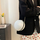 #A Women Round Shoulder Bags Ball Shaped PU Leather Small Purse Phone Crossbody