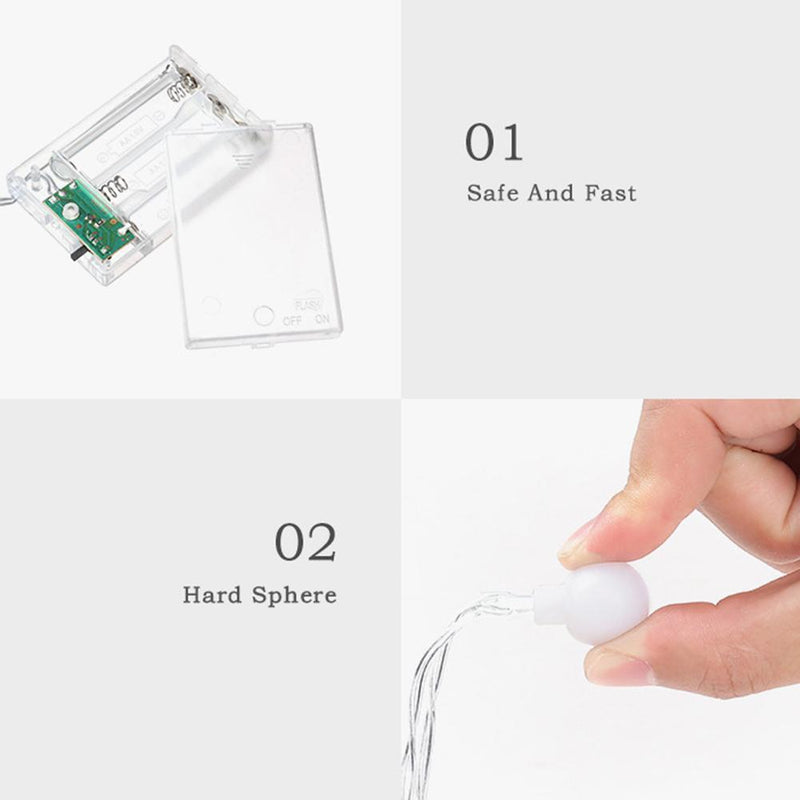 LED String Light Camping Tent Outdoor Bulb Waterproof Party Yard Decor (D)