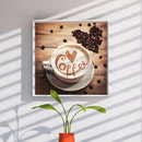 DIY Diamond Painting Kit Full Round Drill Coffee and Coffee Bean Home Decoration