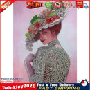 Diamond Paint Partial Special Drill Top Hat Lady Rhinestone Picture (Y071) Newly
