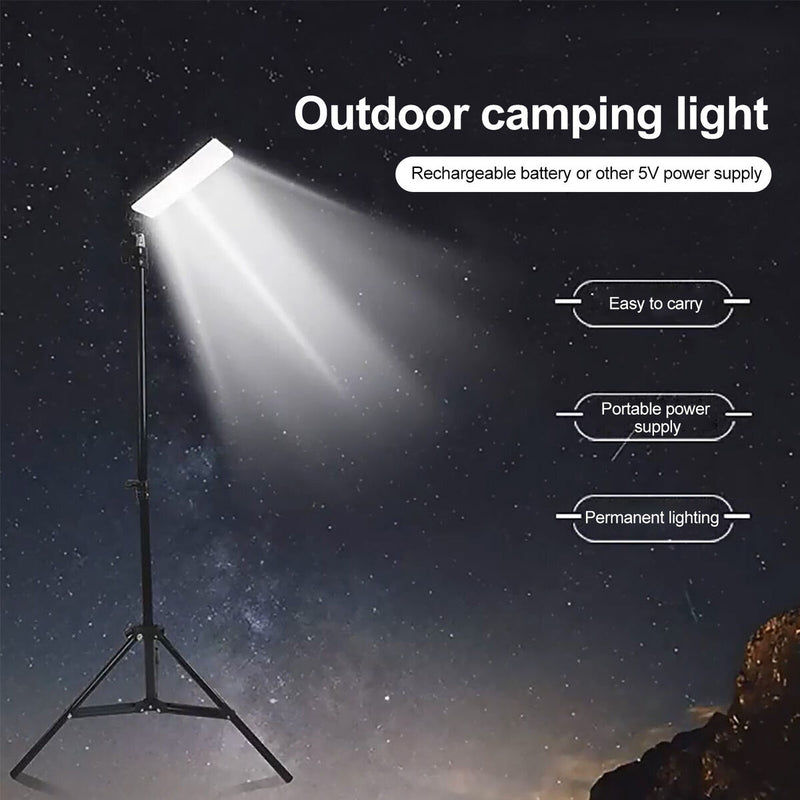 LED Work Lights with Stand for Camping Adjustable Telescoping Metal Tripod