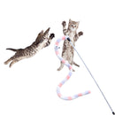 Funny Cat Stick w Crisp Bell Caterpillar Interactive Teaser Wand (Macaroon)