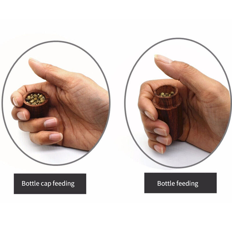 Bird Training Food Jar Parrot Hand-held Feeder Tank Pet Birds Training Tool