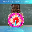 Children Montessori Wooden Clock Toys Early Preschool Teaching Aids for Child