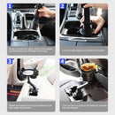 Vehicle Organizer for Drinks Rotation Function Convenient Tray with Cup Holders