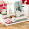 White 3 Tier Shelf Jar Rack Holder Cupboard Organiser Hot Kitchen Tools I8U5