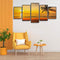 Wall Hanging Tropical Sunset Oil Paint Home Room Art Craft Paint Ornament Gift