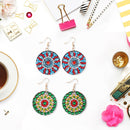 DIY Diamond Painting Mandala Patterns Stud Earrings for Women (RZ004) Newly