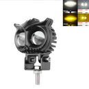 Motorcycle LED Spotlight Headlight Dual Color Hi/Low Beam Driving Light Newly