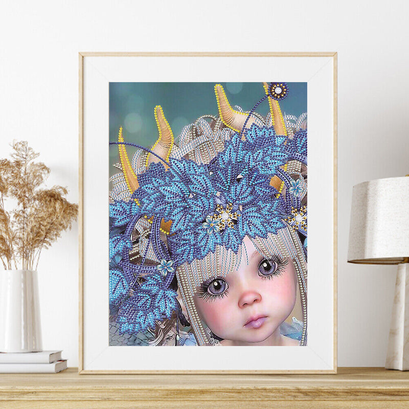 Flower Fairy, Elf Girls, Diamond Painting Set, Partially Shaped Drill, Wall Art-D