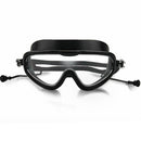 Swimming Goggles with Earplugs Waterproof Adults Diving Eyewear (Black) Newly