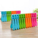 24Pcs Laundry Clothes Pins Hangings Pegs Clips Plastic Hangers Clothes K0T0