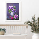 5D DIY Roses Full Round Drill Diamond Painting Craft Kit Artwork Home Wall De