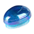 Hair Brush Egg Round Portable Hair Brushes Salon Detangling Comb (Blue) Newly