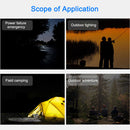 COB LED Mini Outdoor Camping Carabiner Flashlight 80lm Floodlight (Black)