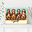 5D Diamond Painting Animal Full Round Drill DIY Wall Art Crafts Home Decora