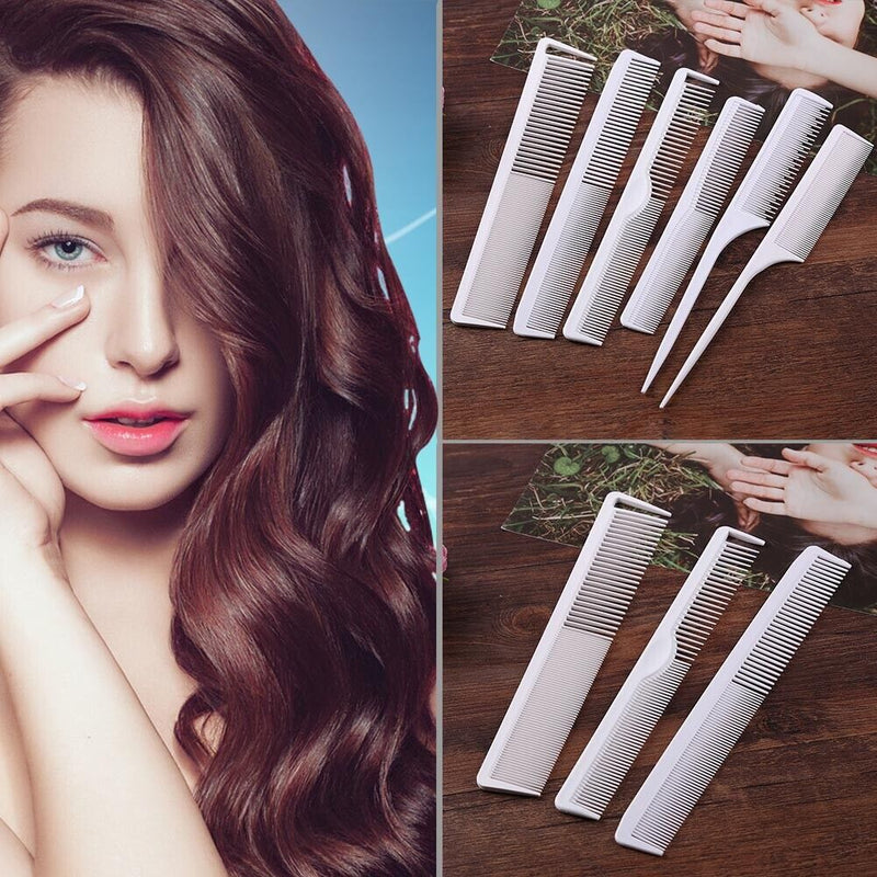 6pcs/set Anti Static Hairdresser Barber Salon Haircut Comb Pro Styling Tool