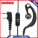 Universal 2 Pin G Shape K Type Ear Hook Earpiece Headset w/PTT Mic for Kenwood