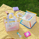 Women Cute Bear Shoulder Bag Summer PVC Clear Jelly Travel Daily Shopping Bag