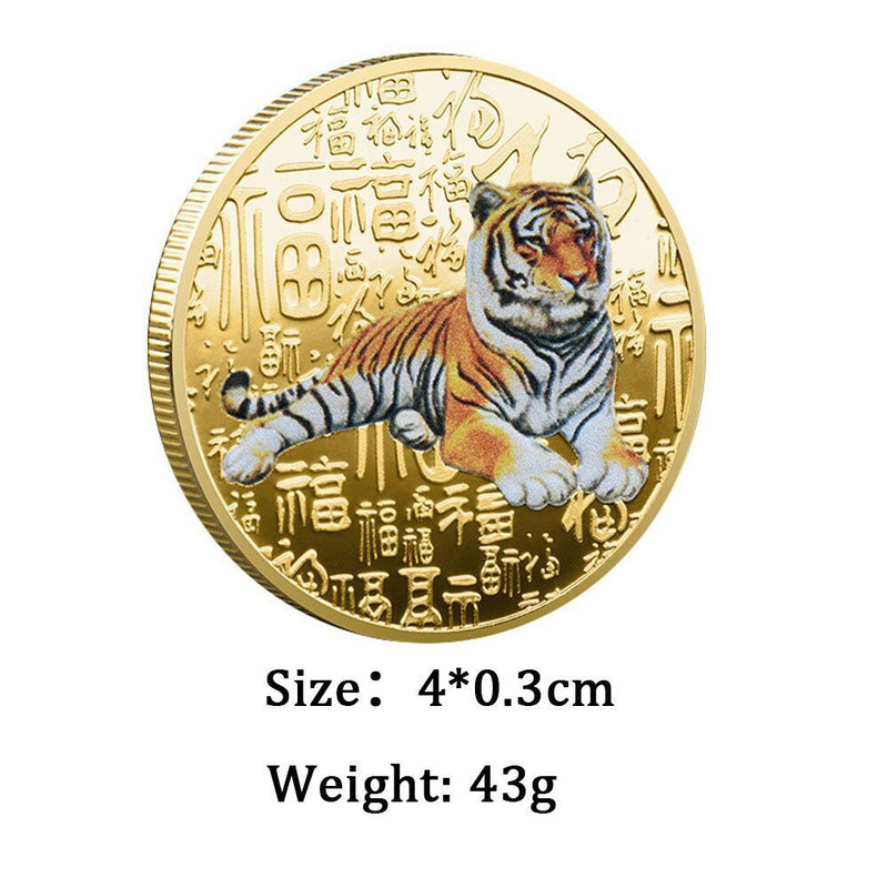 Decorations Get Rich Coin Commemorative Coins Year of The Tiger Lucky Stamp