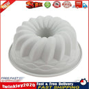 Silicone Cake Molds 6 inch Round Spiral Savoirin Pan Baking Tray (Blue A) Newly