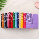 Handkerchief Printed Square Scarves Paisley Bandana Hair Band Wristband