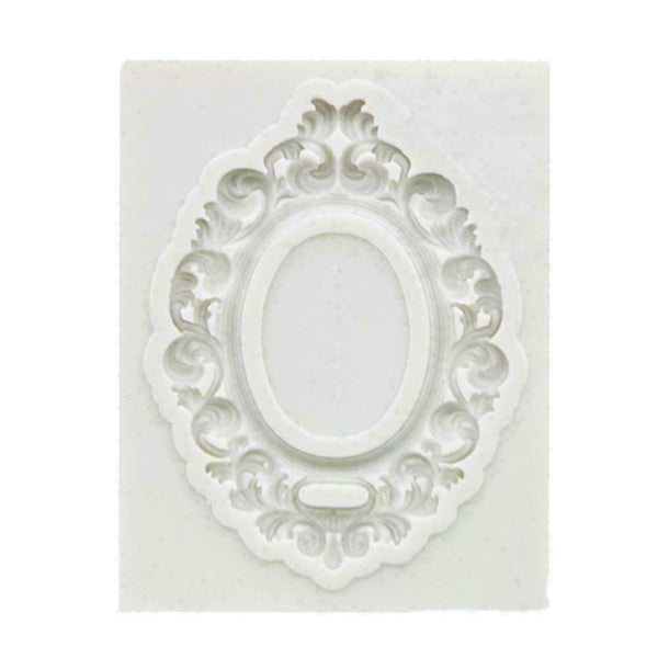 Lace Photo Frame Silicone Mold DIY Fondant Chocolate Cake S2U8 Tool Baking L1R8