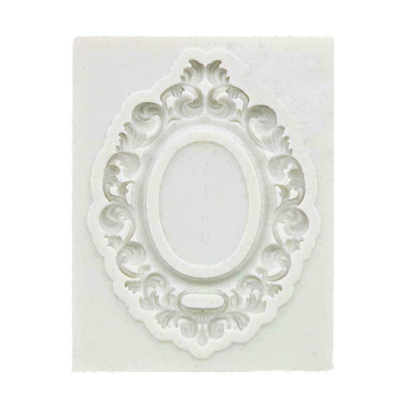 Lace Photo Frame Silicone Mold DIY Fondant Chocolate Cake S2U8 Tool Baking L1R8
