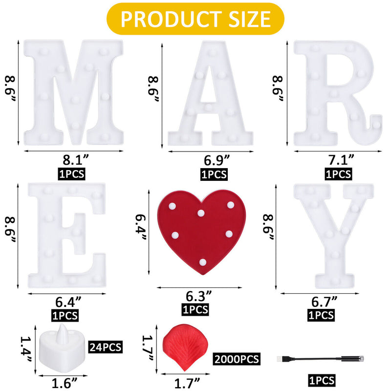 22cm MERRY ME LED light proposal LED decorative light