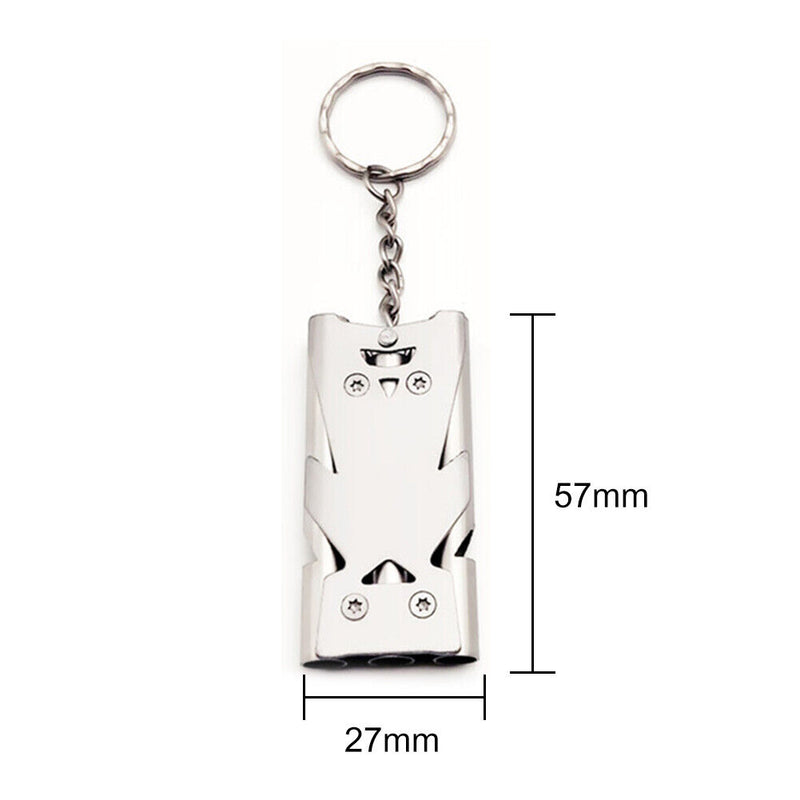 Outdoor Three-Pipe Emergency Survival Whistle EDC Portable High Decibel Whist