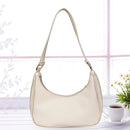 Retro Women PU Leather Hobos Shoulder Bag Casual Solid Color Small Underarm Bags
