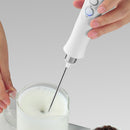 USB Electric Milk Frother 3 Whisk Coffee Foamer Handheld Egg Mixer (White) Newly