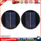 6V 0.8W Epoxy Polysilicon Solar Panel 24 Solar Cells 100mm Diameter (2pcs) Newly